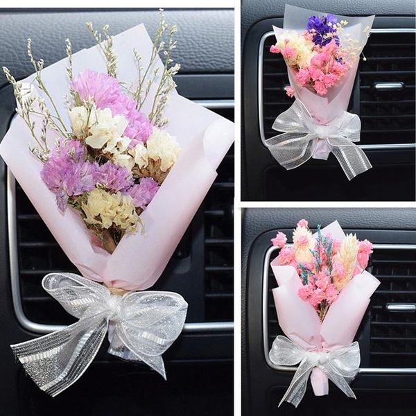 

car air freshener flavoring interior accessories vent dry foam flower ornaments perfume women for