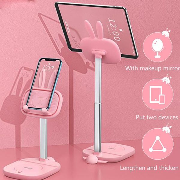

cell phone mounts & holders ears mobile holder folding bracket for tablet adjustable stand with mirror