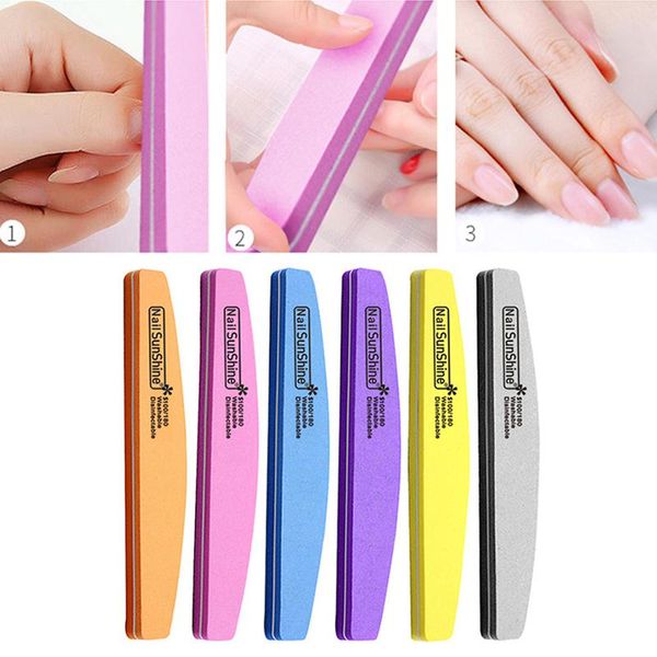 

nail files 5pcs polish remove sponge file buffers block sanding 100/180 grit sandpaper manicure professional 2021