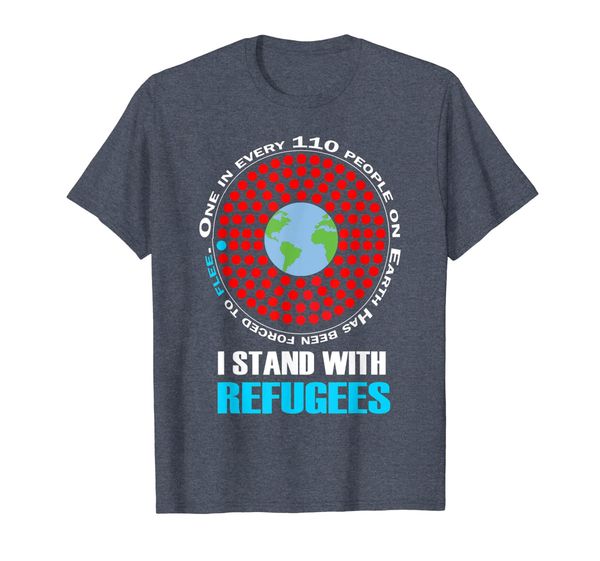 

I Stand With Refugees Infographic T-Shirt, Mainly pictures