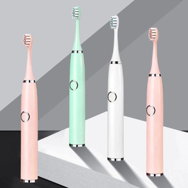 Oradores portáteis Super escovas de dentes elétricas Sonic para adultos Kid Smart Timer Whitening Toothbrush IPX7 Impermeável Bateria Suplacável V