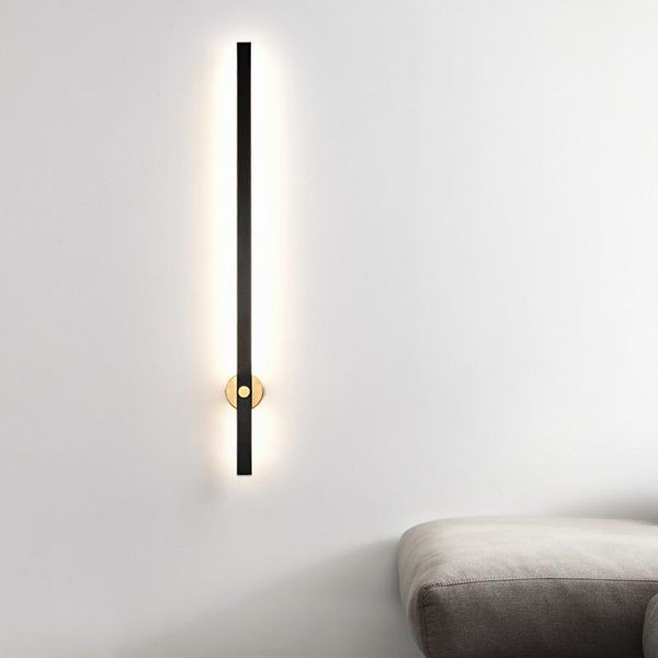 

wall lamps nordic simple line modern creative bedroom bedside lights living room background decor aisle light fixtures