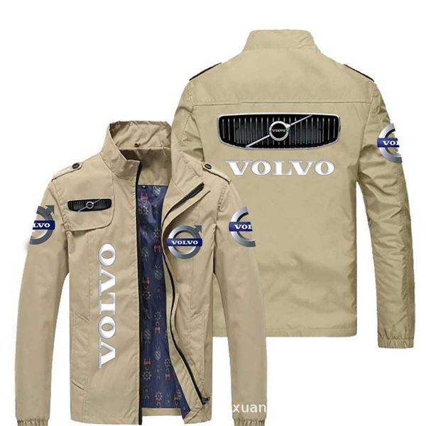 

2021 fashion slim outdoor printed pilot jacket spring summer street zip cardigan, Black