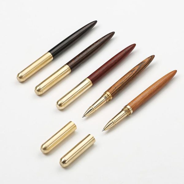 

gel pens artisan metal brass sandalwood signing pen advanced business 1pcs