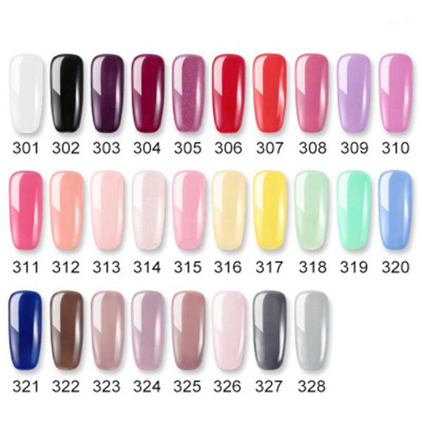 

solid color nail gel polish soak off uv led varnish manicure supplies1, Red;gold