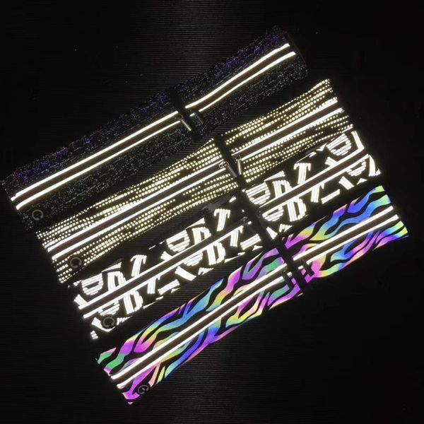 

outdoor bags colorful stripes letter dot pattern sports mobile phone pockets reflective waterproof bag running cycling