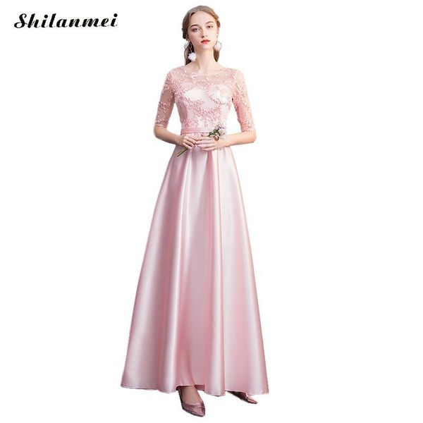 

casual dresses pink lace evening party dress ladies elegant mesh patchwork long women sweet cute princess ball gowns vestido, Black;gray