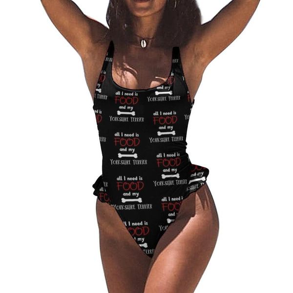 

one-piece suits yorkshire terrier swimsuit colaless aesthetic swimwear swim women fashionable 1 piece bathing suit