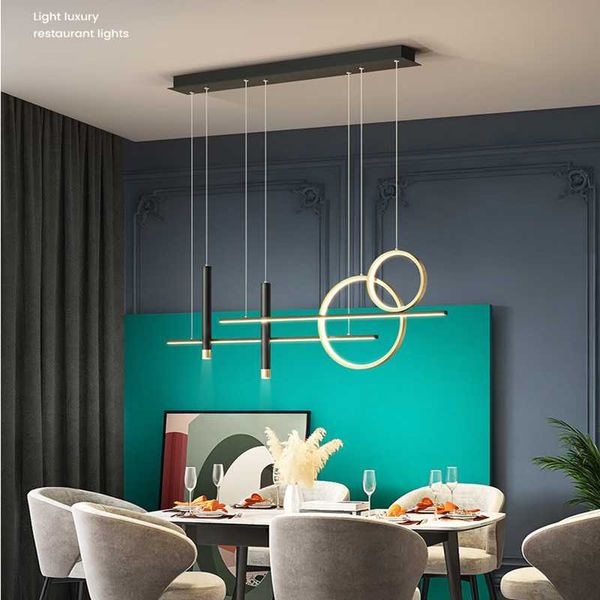 

pendant lamps restaurant chandelier modern minimalist dining table bar coffee shop light luxury nordic creative led