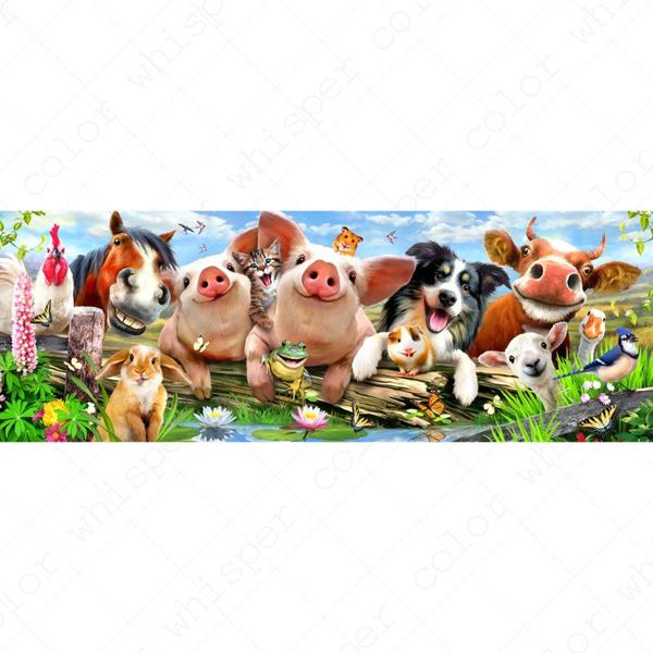 

diamond painting full square/ round cartoon animal pig cow 5d daimond mosaic cross stitch embroidery picture le01329