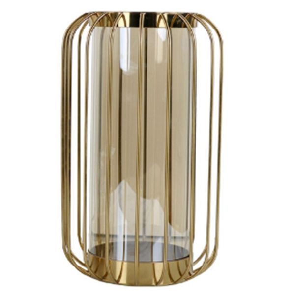 

vases nordic ins vase glass gold bird cage flower tablepot home wedding decoration arrangement crafts ornaments