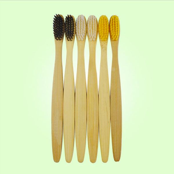 

toothbrush 1pcs wood soft hair bamboo charcoal wooden handle