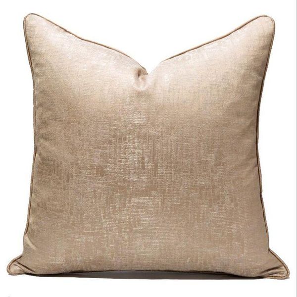 

cushion/decorative pillow plain champagne cushion cover 45cm 50cm sofa chair throw case cojines home decor