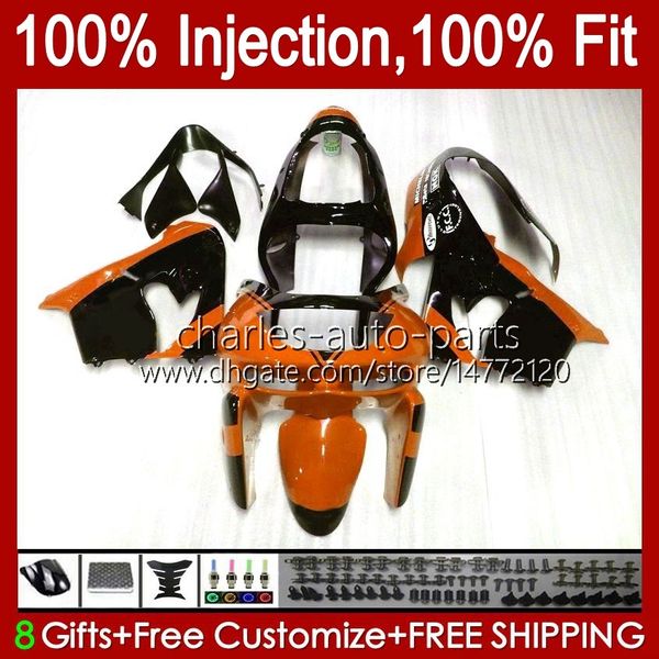 Fairings do OEM para Kawasaki Ninja ZX900 ZX9 R ZX-9R 1998 1999 2000 2000 Body 17no.135 ZX 9R 9 R 900 CC 98-99 ZX-900 900CC ZX9R 98 99 00 01 Modelo de Injeção Kit de carroçaria Orange