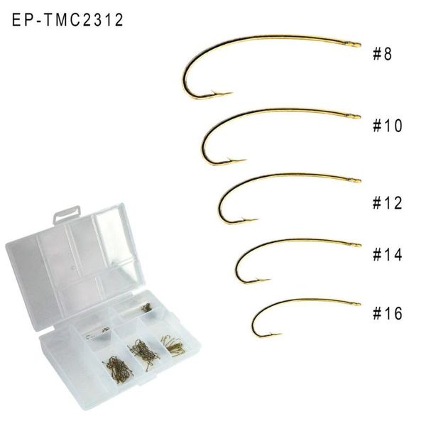

fishing hooks eupheng dry hook bronze color flies stone caddis and hopper ep-tmc2312 100pcs