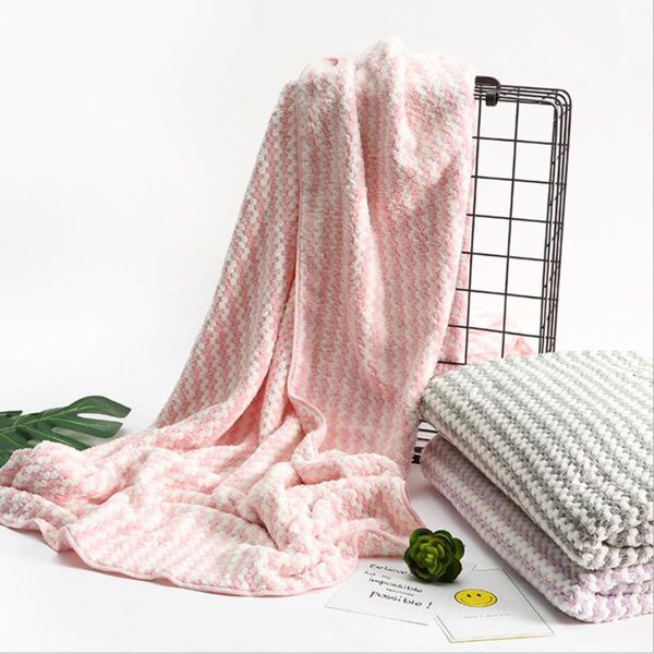 

selling soft towel coral velvet cationic bath 75*150 light and thin absorbent quick dry gift bathtowel for el