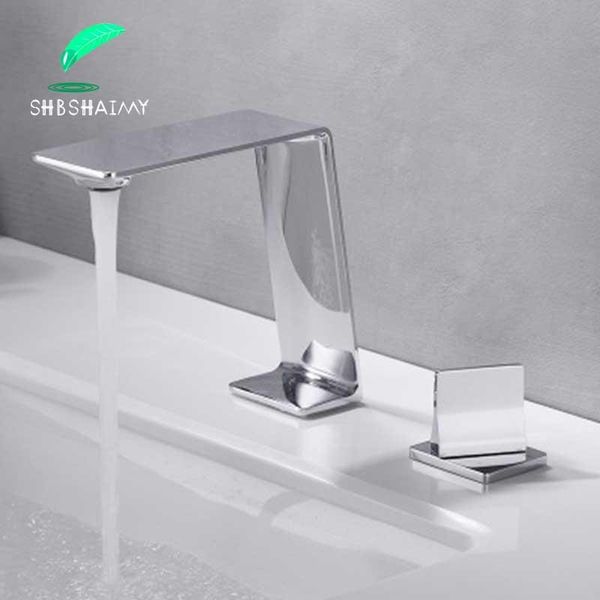 

Basin Faucet Modern Chrome Bathroom Mixer Tap Brushed Wash And Cold Sink Faucets