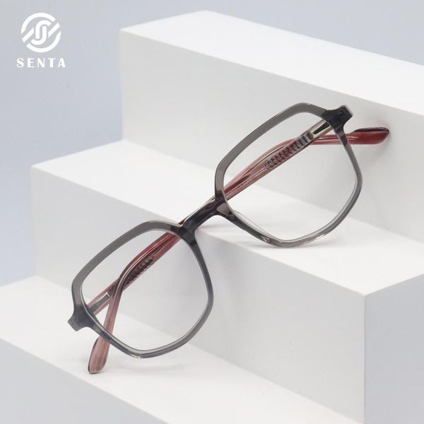 

fashion sunglasses frames senta 2021 retro glasses classic square optical prescription acetate man eyewear eyeglasses myopia hyperopia 4 col, Black