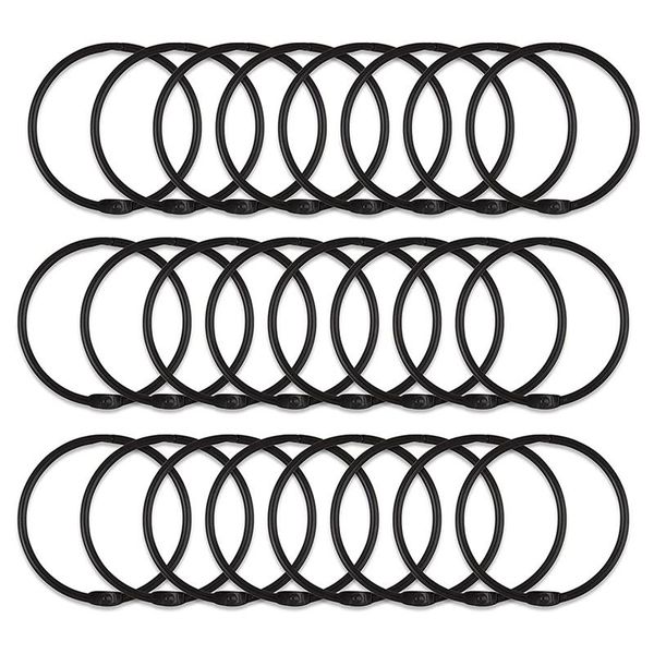 

hooks & rails 24 pieces of anti-rust decorative shower curtain metal round ring
