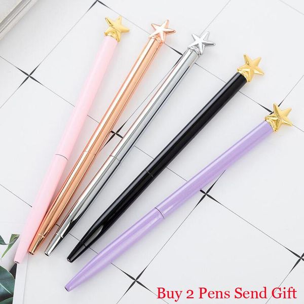 

ballpoint pens arrival full metal brand pen school student homework writing buy 2 send gift, Blue;orange