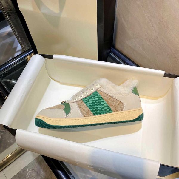 

classic high end fashion men's and women's casual shoes suede retro shoe with lace up genuine leather sneakers, Black