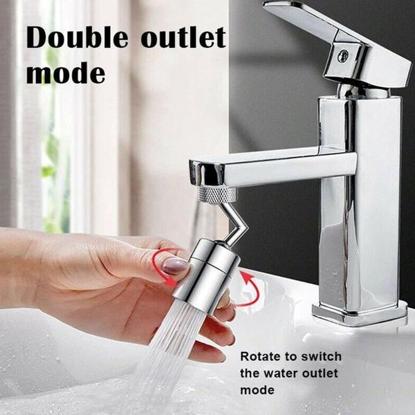 

720Â° universal splash filter faucet spray head wash basin extender adapter kitchen tap water saving nozzle sprayer faucets