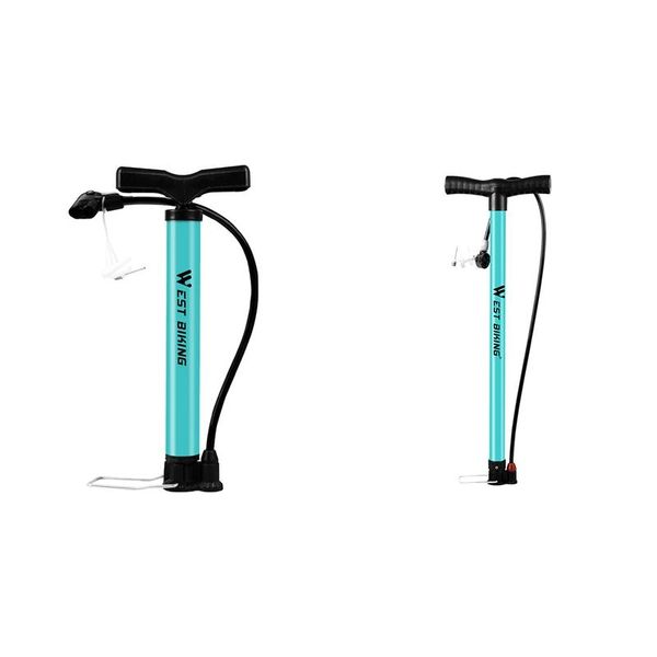 

bike pumps west biking pump turquoise cycling air inflator schrader presta road mtb tire bicycle