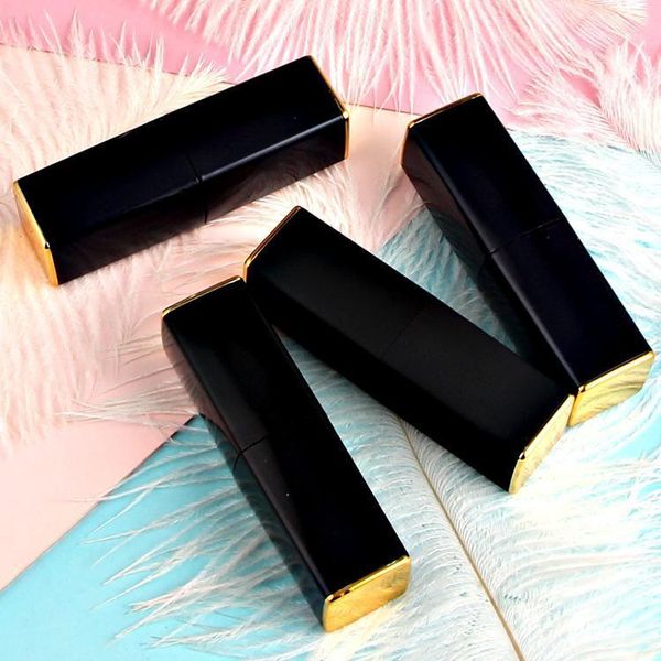 

storage bottles & jars 10/20/50pcs empty 12.1mm square cosmetic lipstick tube black/royal blue/rubber lip pipe shell magnetic buckle di