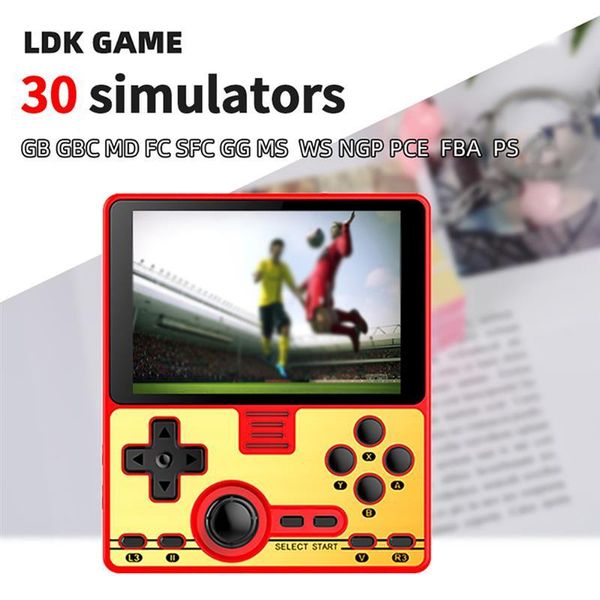 

retro wifi bluetooth portable mini game players 3.5 inch handheld video consoles emulator four for childhood