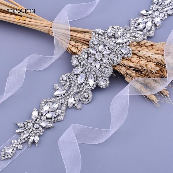 

wedding sashes ueen s12 luxury rhinestone belt for a dress silver oriental female belts bridal sparkly waist beads sash, White