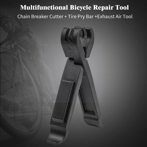 

tools 3 in 1 bicycle tyre tire lever chain breaker cutter bike pry pull 2pcs crossbar plastic rod mountain repair g0p3