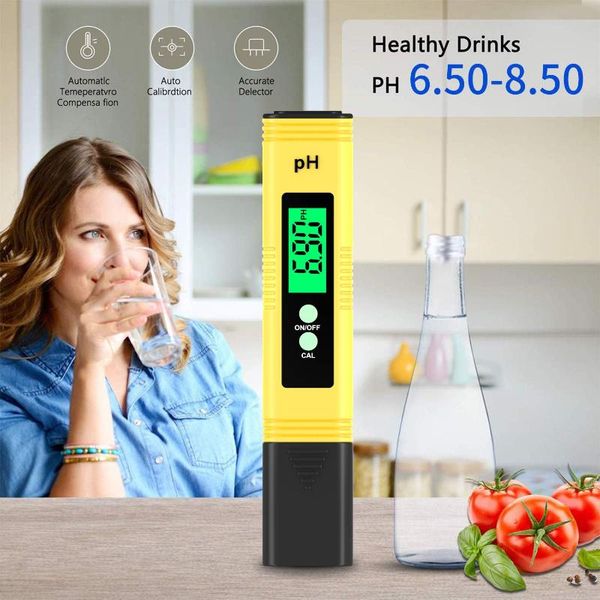 

meters ph meter 0.01 high precision water quality tester with 0-14 measurement range, suitable for aquarium, swimming pool