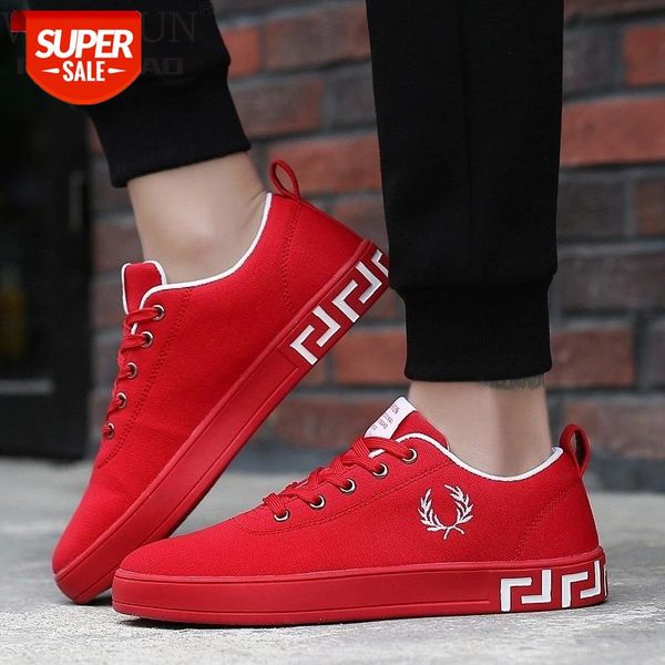 

women sneakers red black casual shoes 2020 fashion spring autumn breathable lace up plus size platform canvas woman #wz73