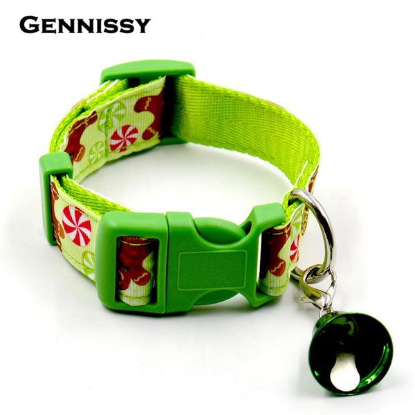 

adjustable colorful necklace rope for s christmas collar nylon reflective collars night safety pet leads dog & leashes