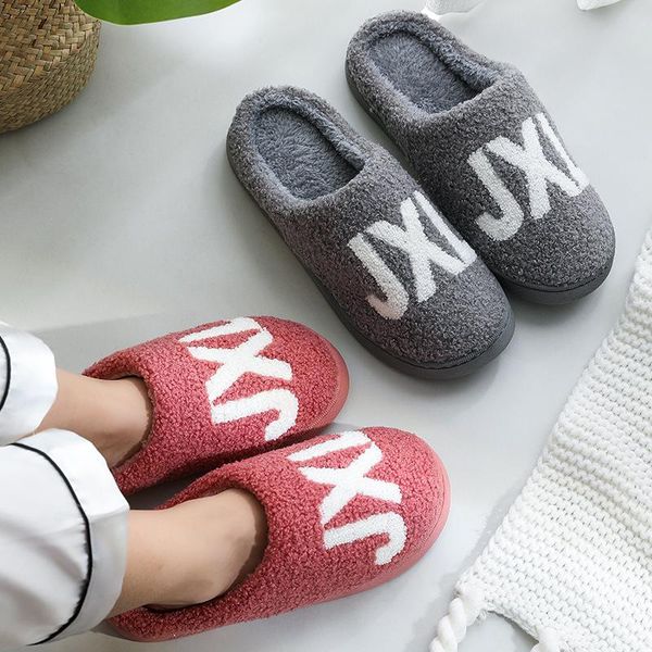 

dropship women fur slippers furry warm slides winter indoor faux sandals plush flat casual shoes home comfort, Black
