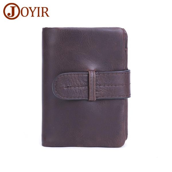 

men wallets rfid genuine leather retro short wallet with coin prokcet holder purse male luxury money bag, Red;black