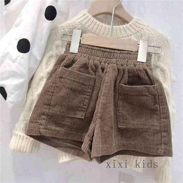 

kids autumn and winter baby girls shorts clothes cartoon trousers infant children girl clothing casual short pants p169 210622, Black
