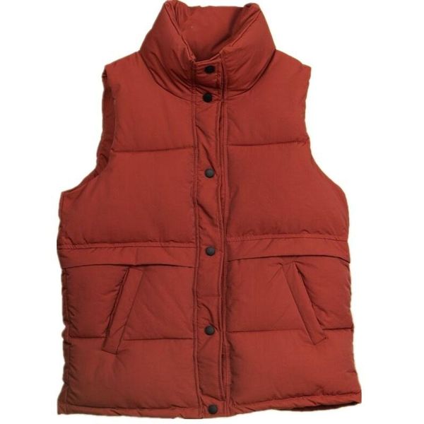 

women's vests 2021apperloth a winter long sleeveless vest coats women stand neck slim cotton padded jacket korean woman waistcoat, Black;white