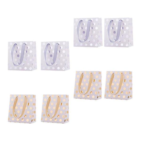 

gift wrap 8pcs portable bags paper candy storage wrapping (assorted color)