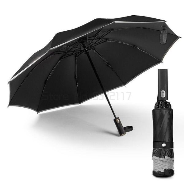 

umbrellas black coating rain sun automatic umbrella anti-uv 3 folding wind resistant auto luxury big windproof
