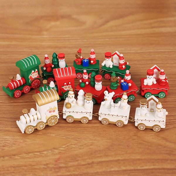 

decorative objects & figurines wood christmas decorations small train children kindergarten festive ornaments kids gifts xmas presents
