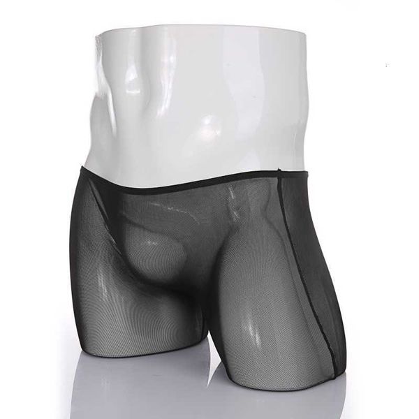 

underpants black underwear men cueca boxer mens transparent male panties underpant see-through shorts, Black;white