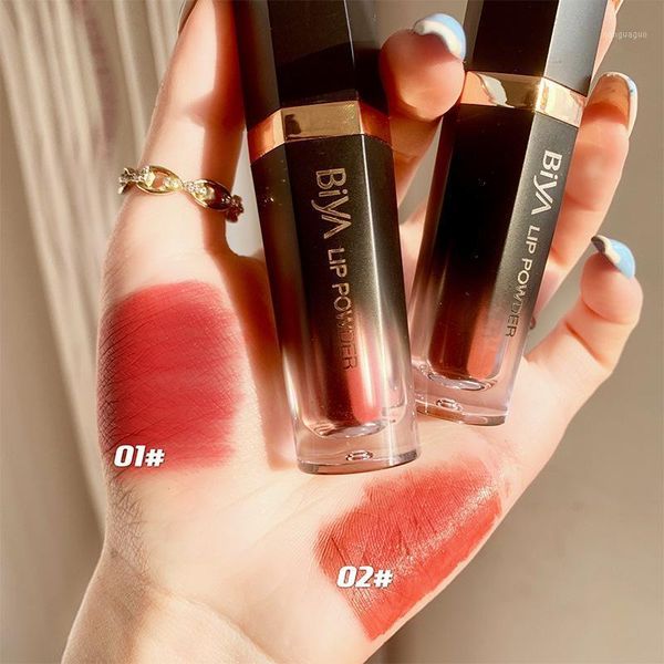 

est lip gloss powder waterproof velvet matte liquid lipstick non-stick long lasting glaze tint pigmented cosmetic1