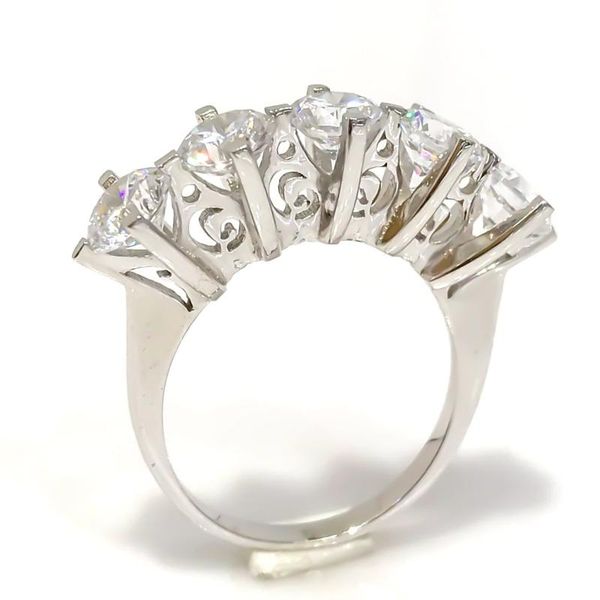 

cluster rings diamond design white gold dibs ring wedding, Golden;silver