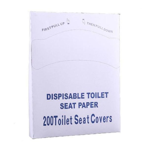 

disposable flushable toilet seat paper covers 1-pack, 200 sheets