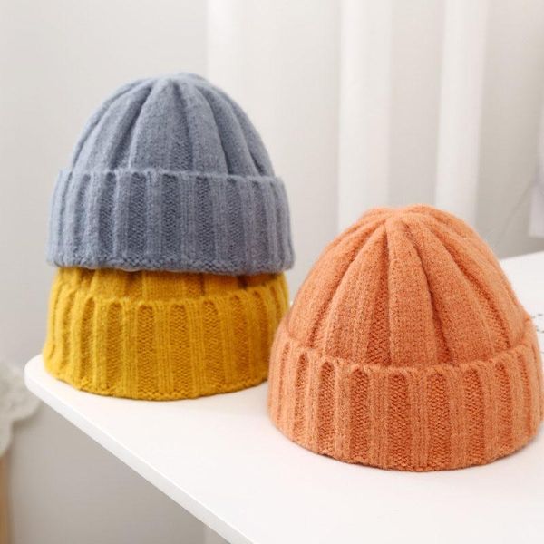 

beanies woolen hat female japanese winter melon leather outdoor knitted warm ear protection