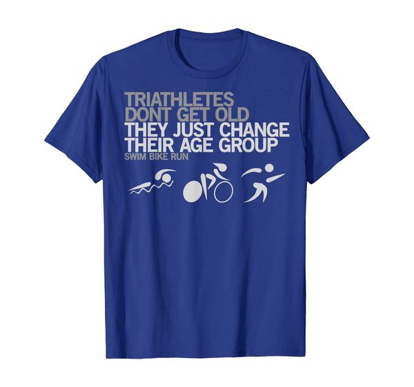 

Triathlon SWIM/BIKE/RUN Funny Sport T-Shirt - Age Group, Mainly pictures