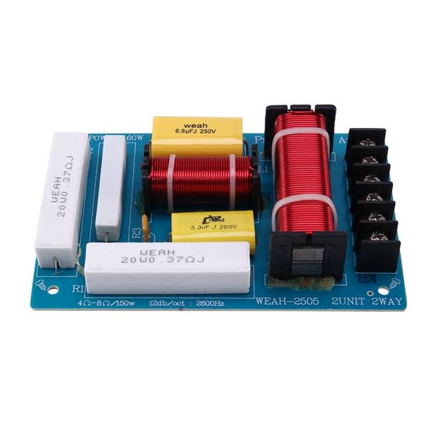 

speaker crossover 2 way high-low 4-8 ohm frequency divider for portable speakers