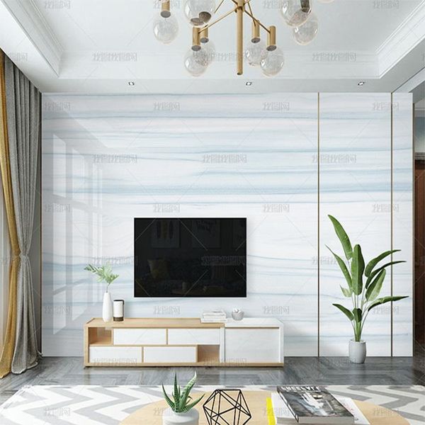 

wallpapers beautiful blue ink jazz white wall fresco marble wallpaper tv living room background