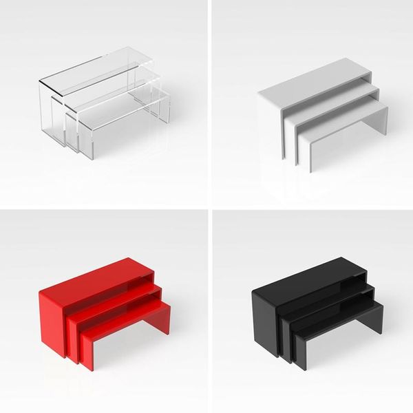 

jewelry pouches, bags display stands acrylic u type counter window hats shoes glasses stand cabinet storage rack shelf home organizer, Pink;blue